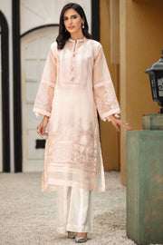 2683-PINK-LIGHT EMBROIDERED ORGANZA STITCHED