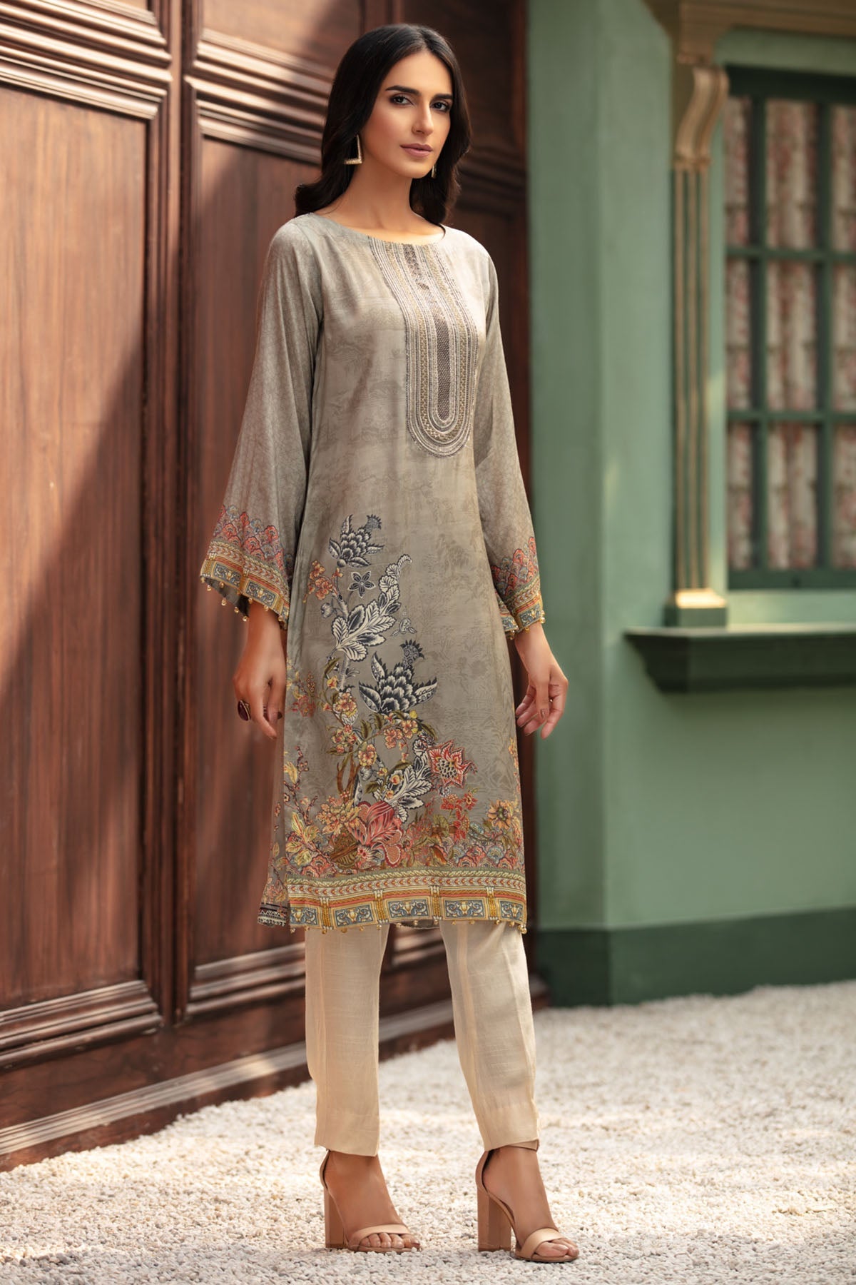 2694-GLIMMER-SHIMMER DIGITAL PRINTED SILK STITCHED