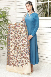 2711-EJYPTIAN-VIBES EMBROIDERED WOOL SHAWL UNSTITCHED