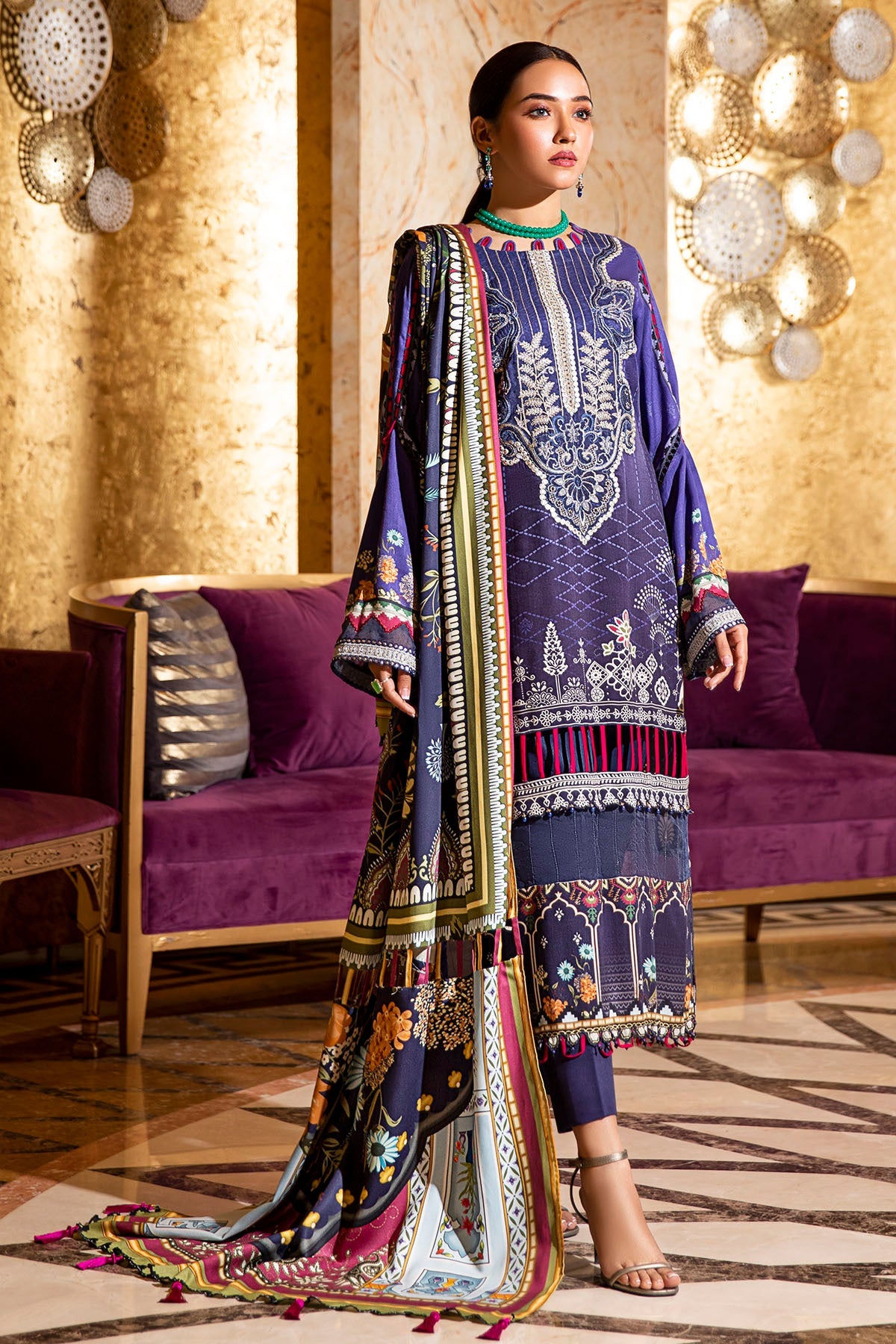2733-FACEBOOK-BLUE DIGITAL PRINTED COTAIL UNSTITCHED