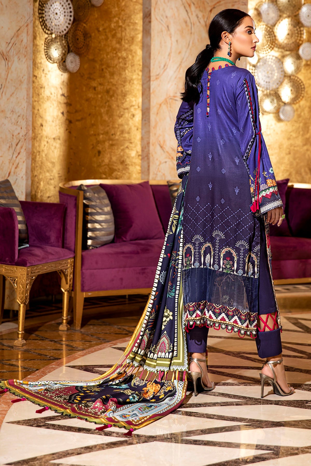 2733-FACEBOOK-BLUE DIGITAL PRINTED COTAIL UNSTITCHED