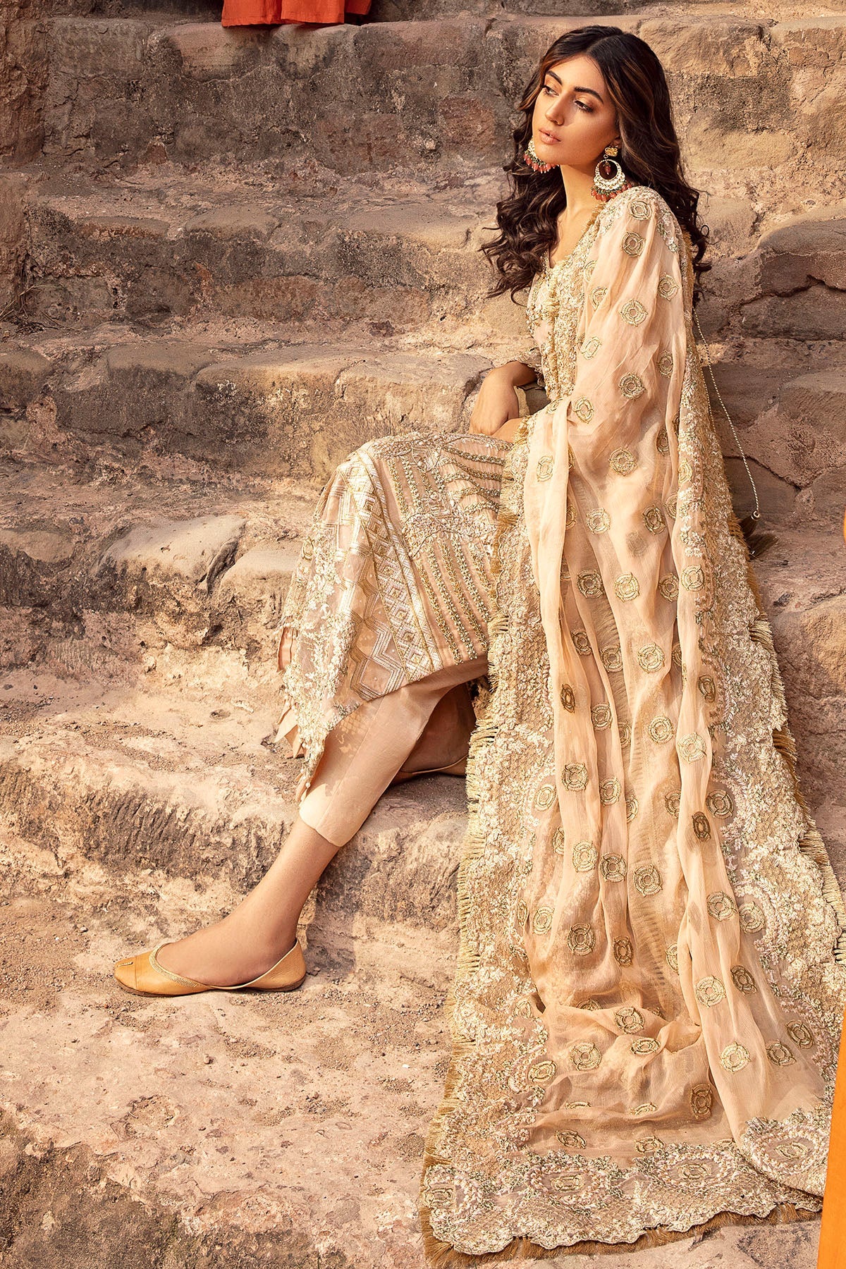 2766-PIXIE-ROSE EMBROIDERED MESSORI UNSTITCHED