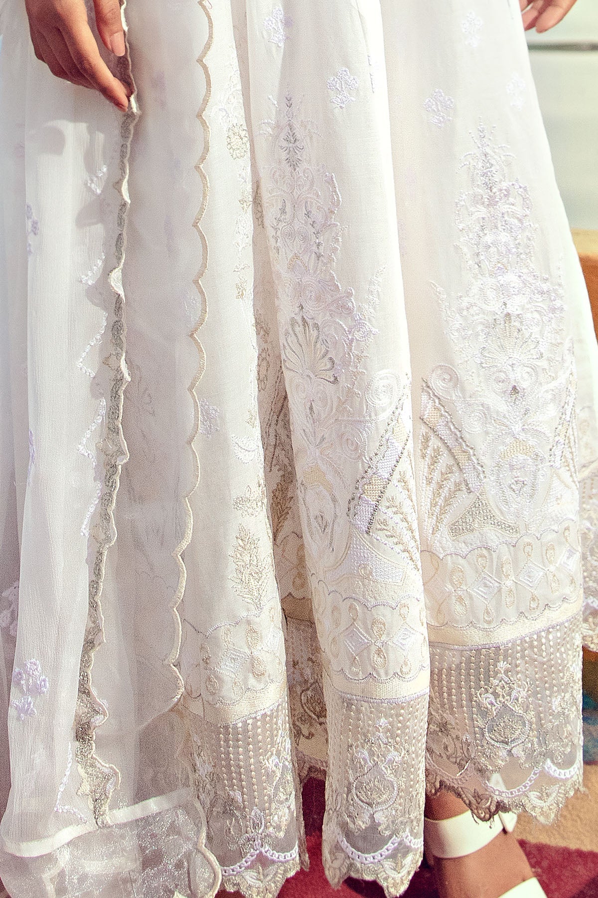 2803-PEARL EMBROIDERED LAWN STITCHED