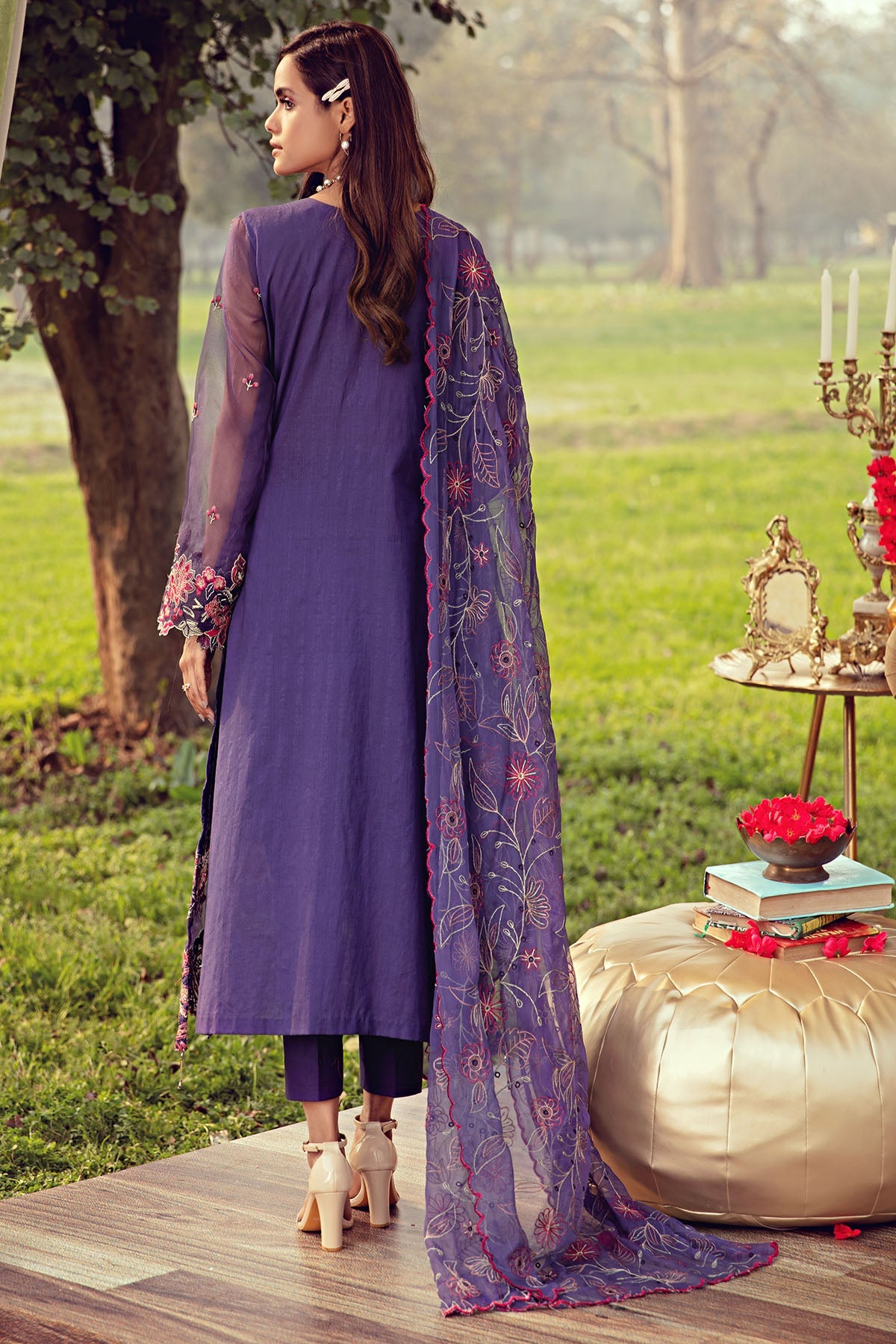 2810-HAZE EMBROIDERED LAWN UNSTITCHED