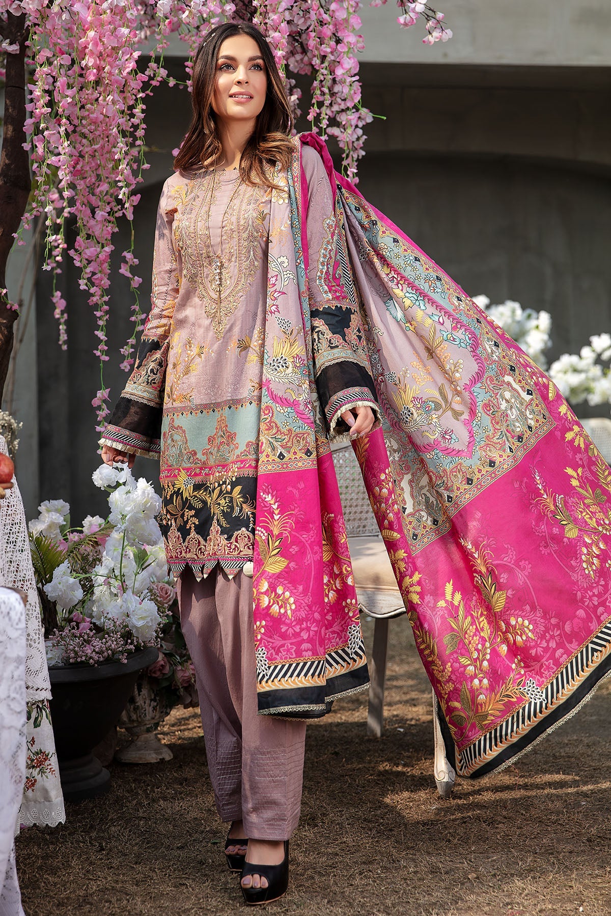 2814-ROSE-CLAIR DIGITAL PRINTED LAWN UNSTITCHED