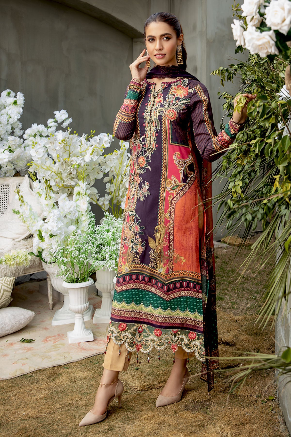2815-SUNSET-HUE DIGITAL PRINTED LAWN UNSTITCHED