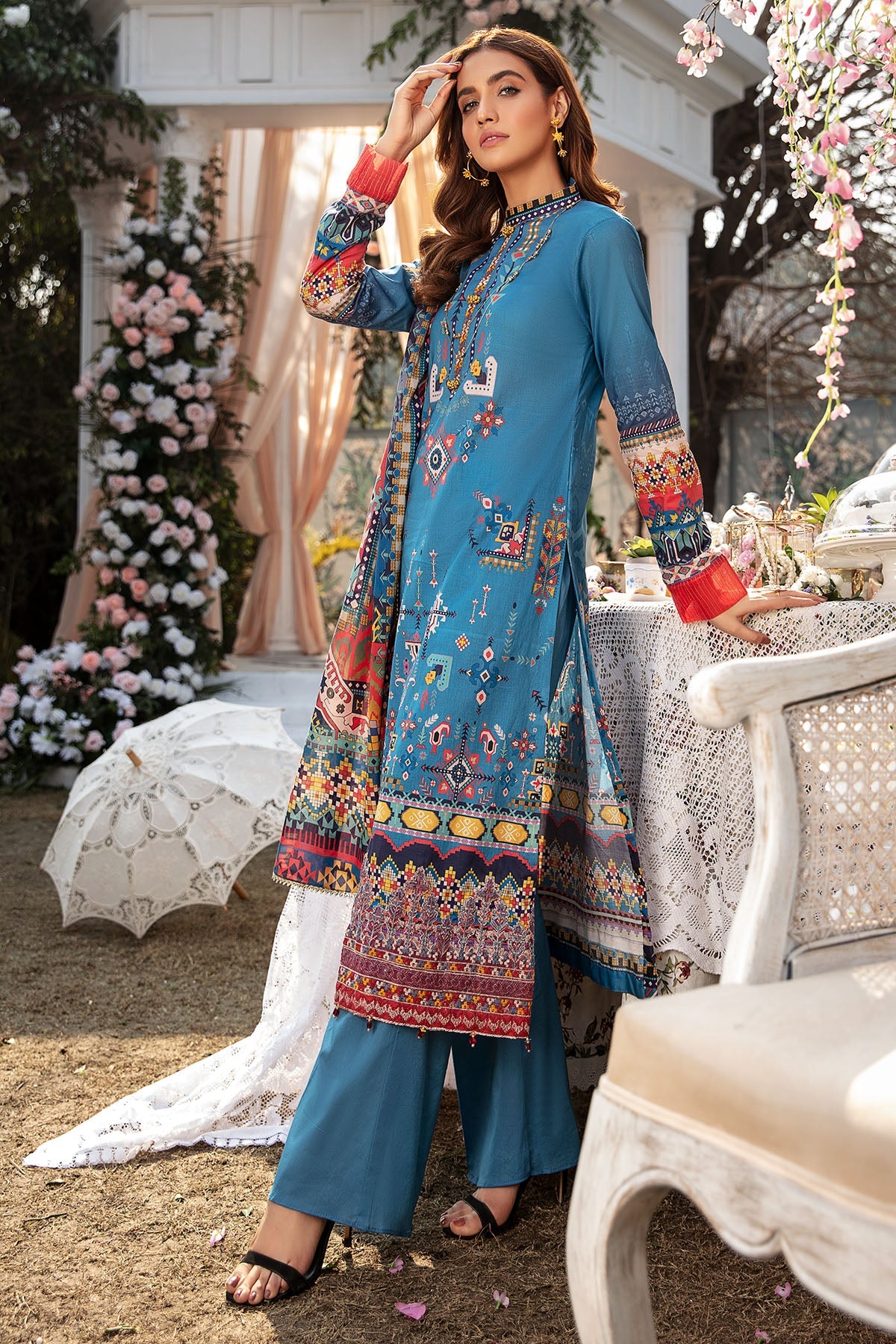 2818-TRIBAL-FANTASY DIGITAL PRINTED LAWN UNSTITCHED