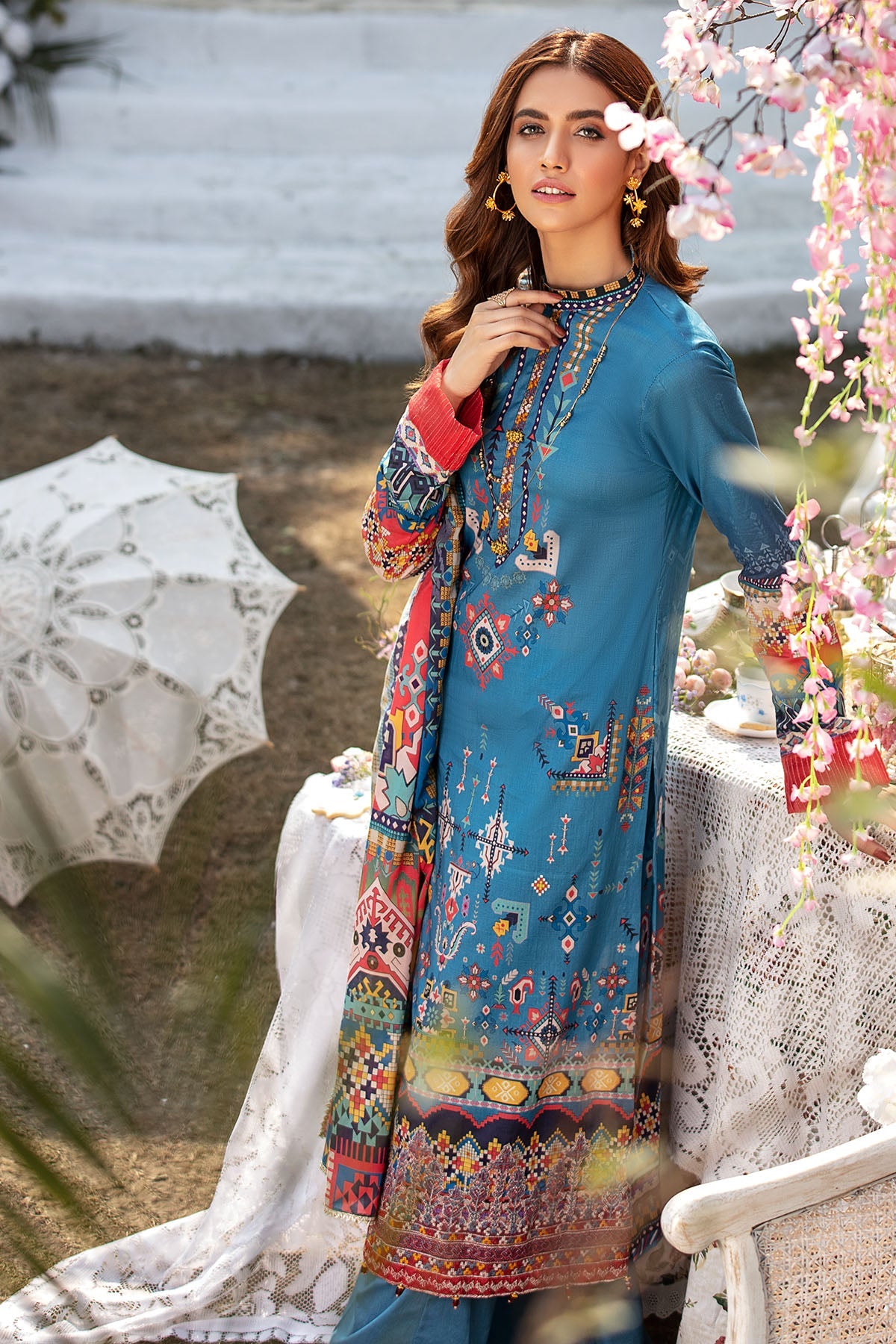 2818-TRIBAL-FANTASY DIGITAL PRINTED LAWN UNSTITCHED