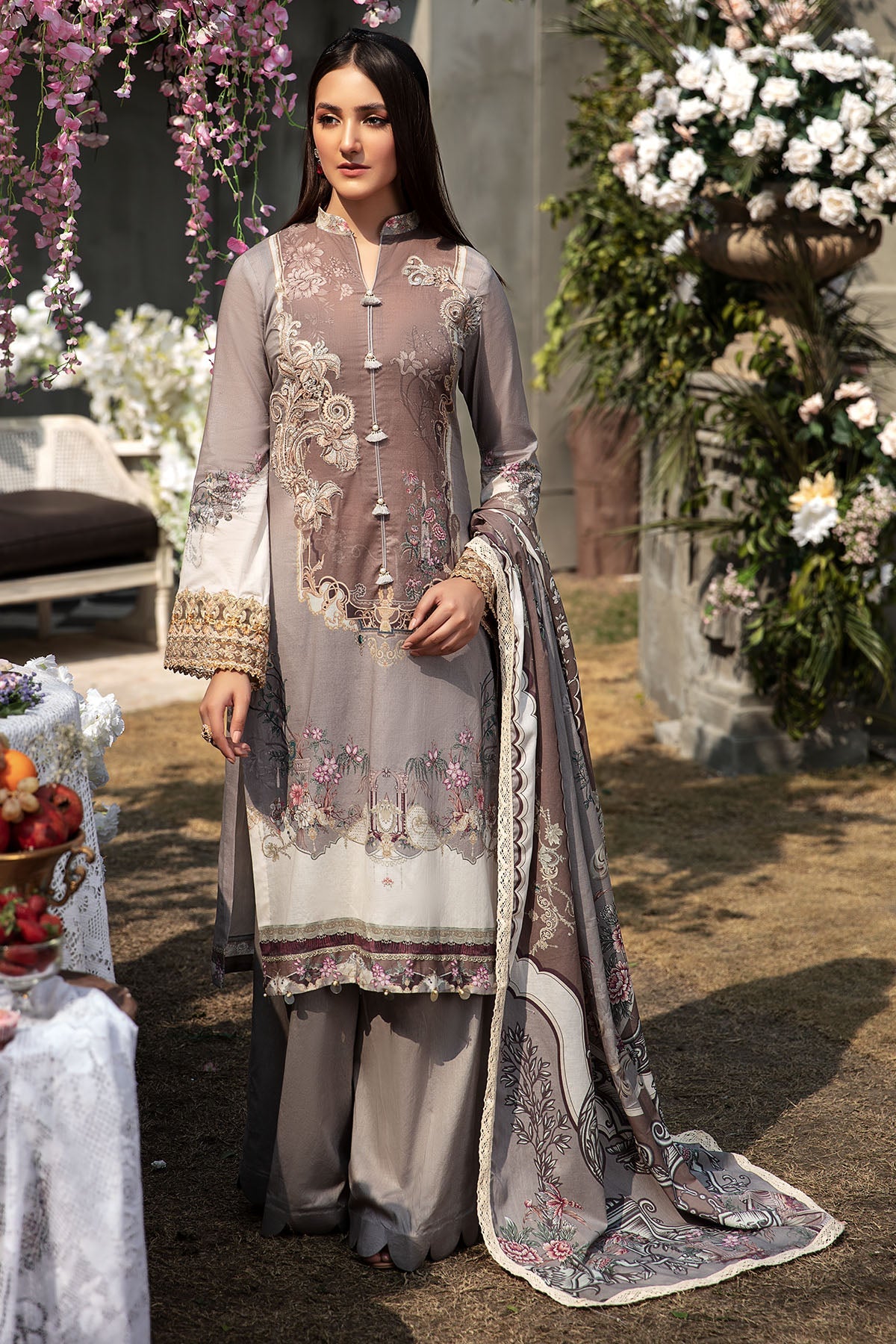 2819-BOTANICAL-GARDEN DIGITAL PRINTED LAWN UNSTITCHED