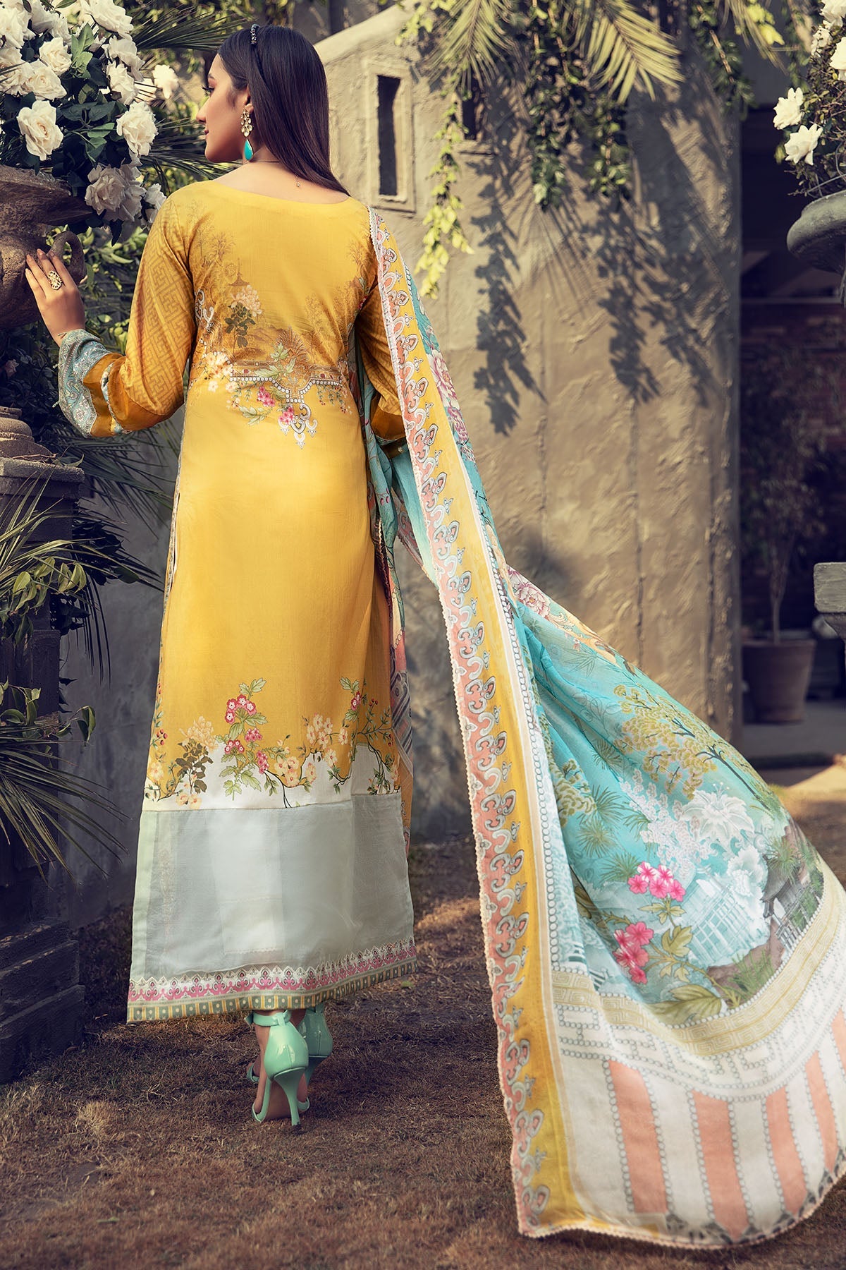 2822-COLZA-GARDEN DIGITAL PRINTED LAWN UNSTITCHED