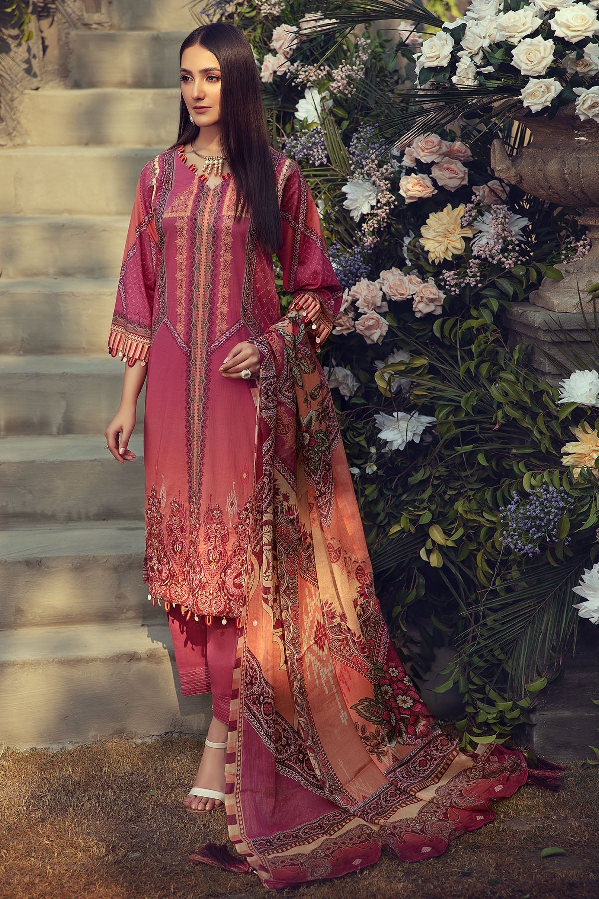 2826-OMBRE-FIRE DIGITAL PRINTED LAWN UNSTITCHED