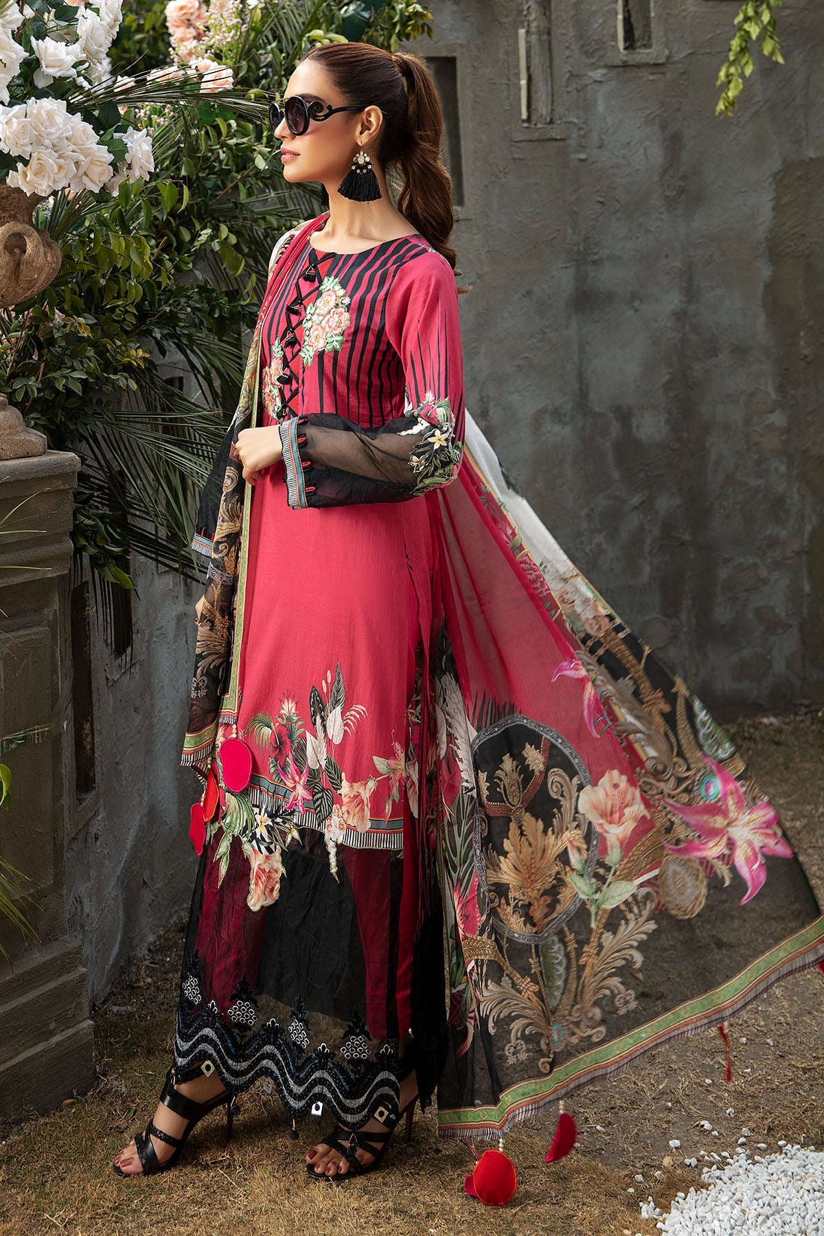 2827-TROPICAL-BLOOM DIGITAL PRINTED LAWN UNSTITCHED