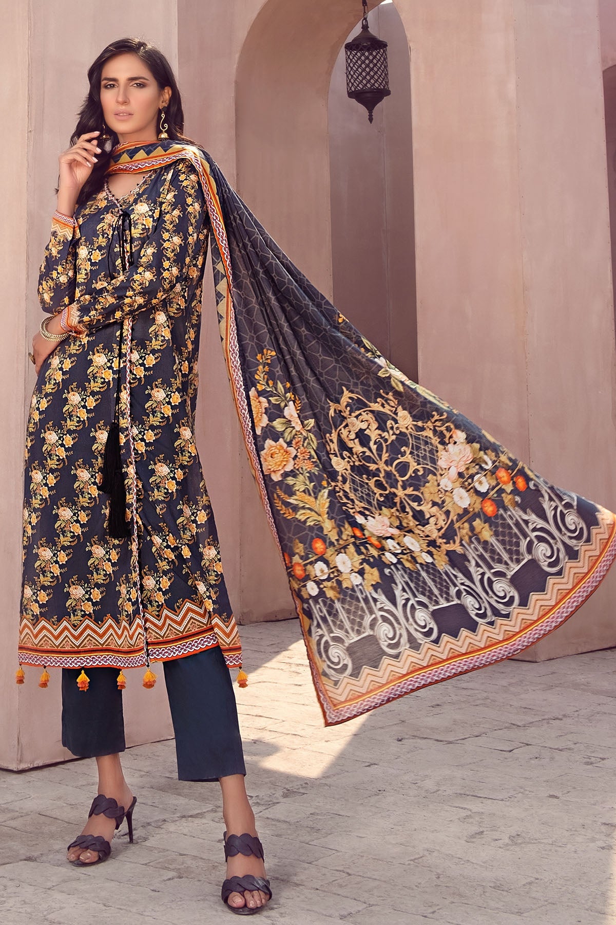 2840-PRINT-A DIGITAL PRINTED LAWN UNSTITCHED