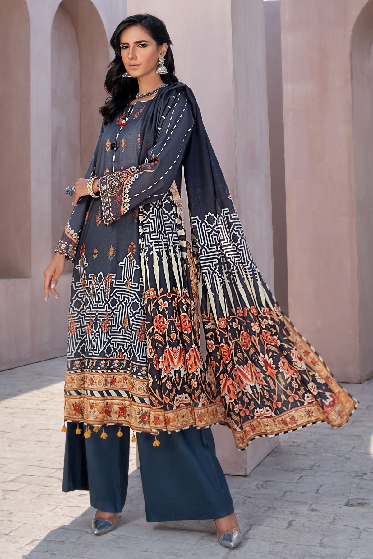 2842-PRINT-A DIGITAL PRINTED LAWN UNSTITCHED