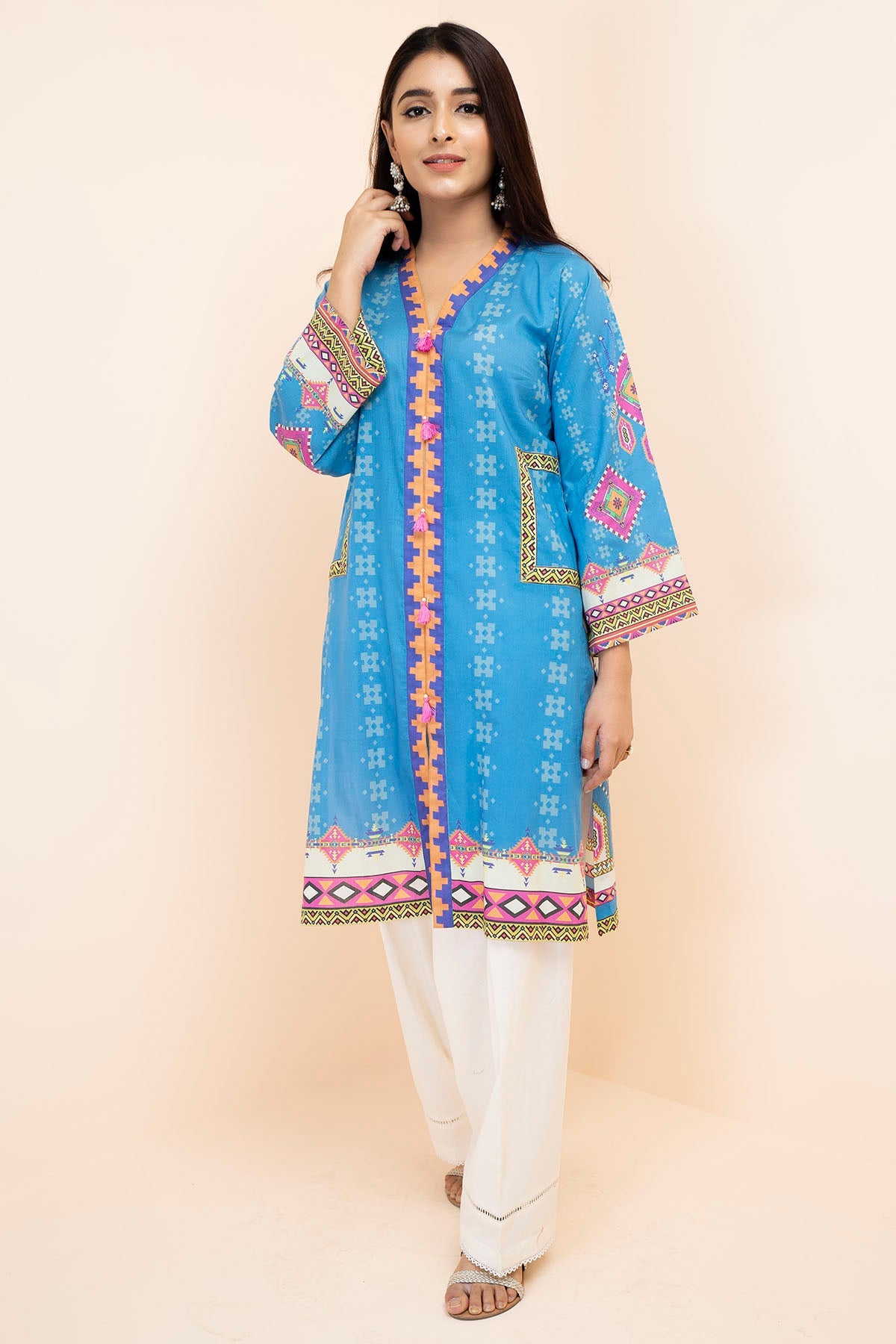 2843-SKY-LIGHTS DIGITAL PRINTED LAWN STITCHED