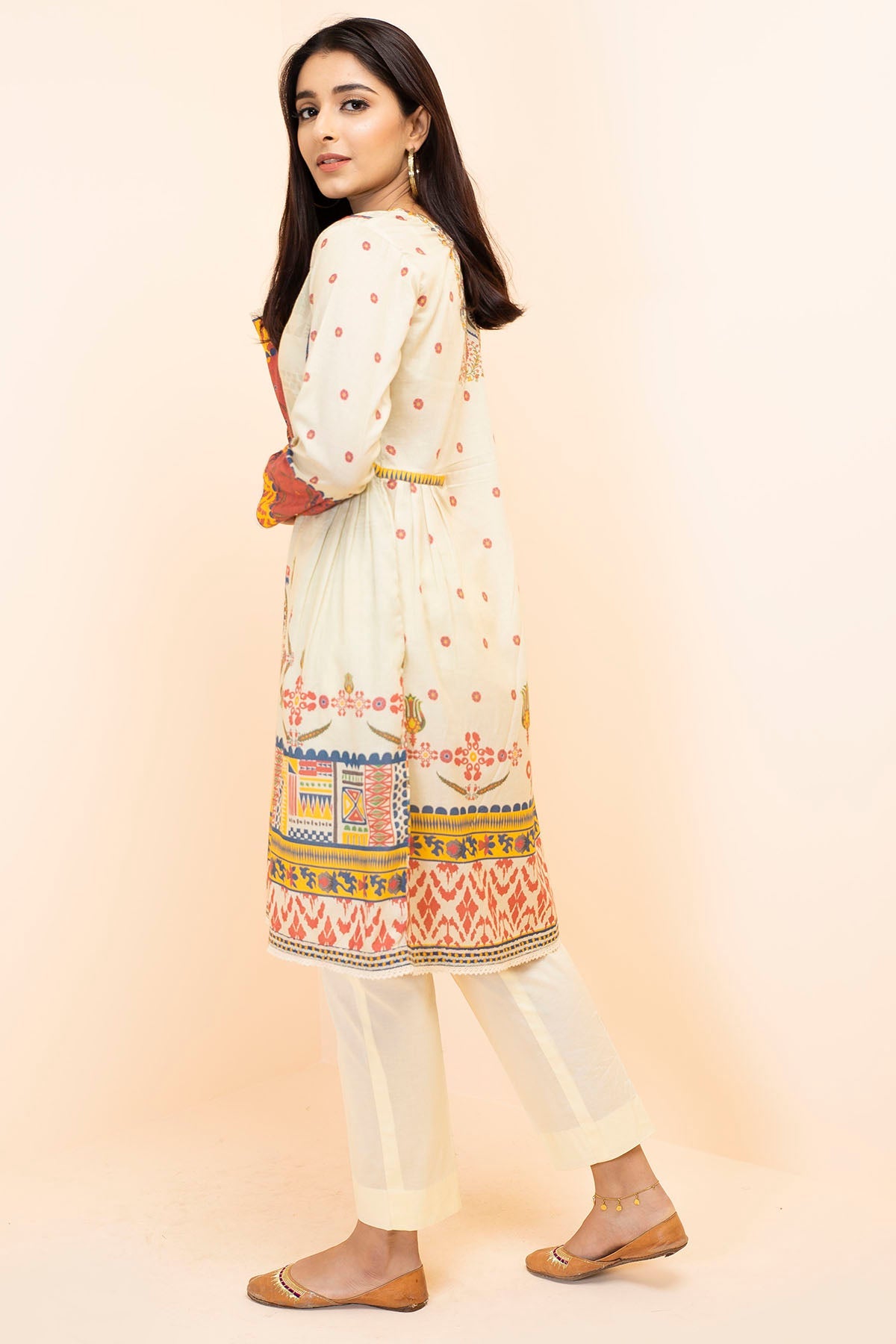 2848-MINKISH-SKIN DIGITAL PRINTED LAWN STITCHED
