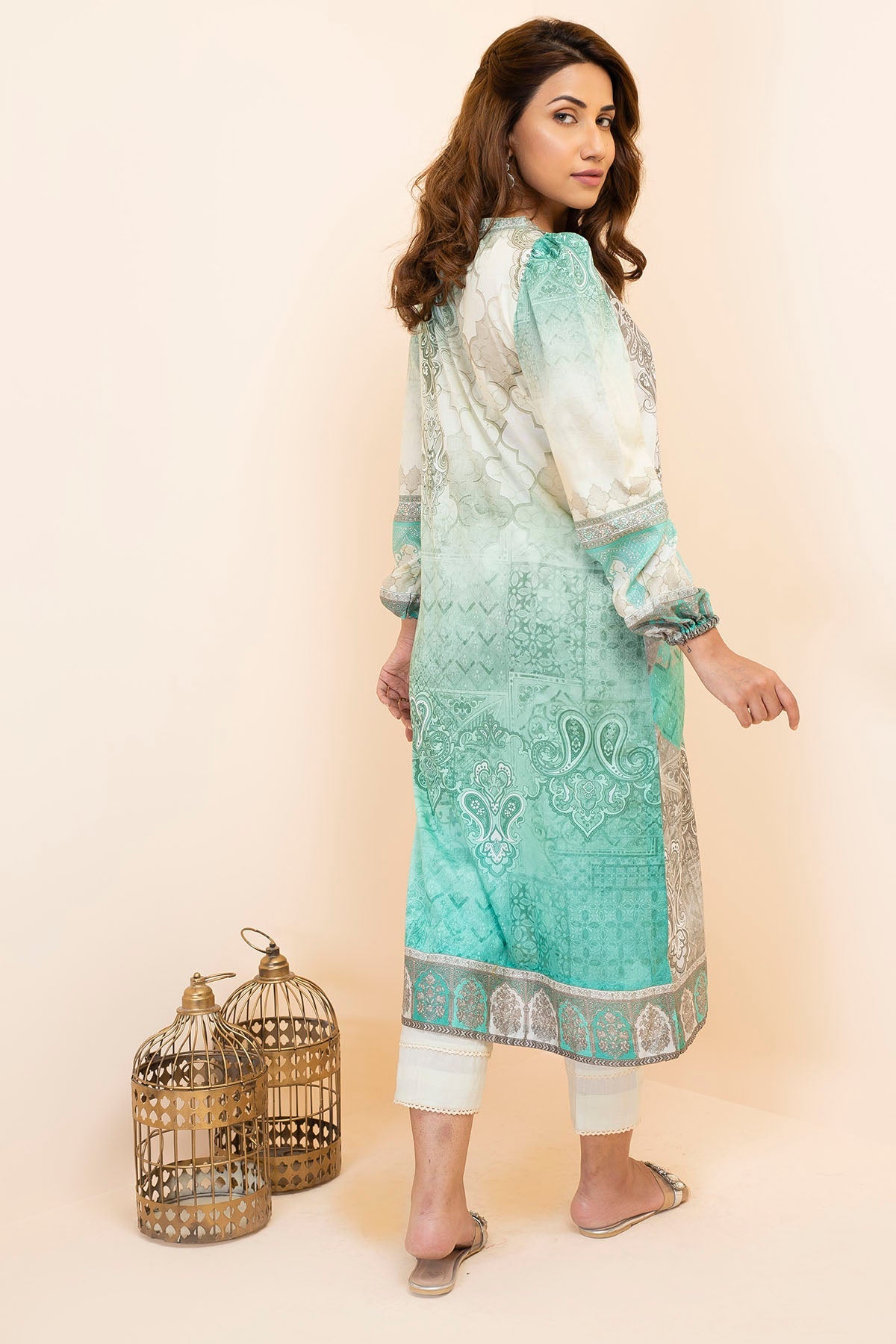 2853-MINT-BEAUTY DIGITAL PRINTED LAWN STITCHED