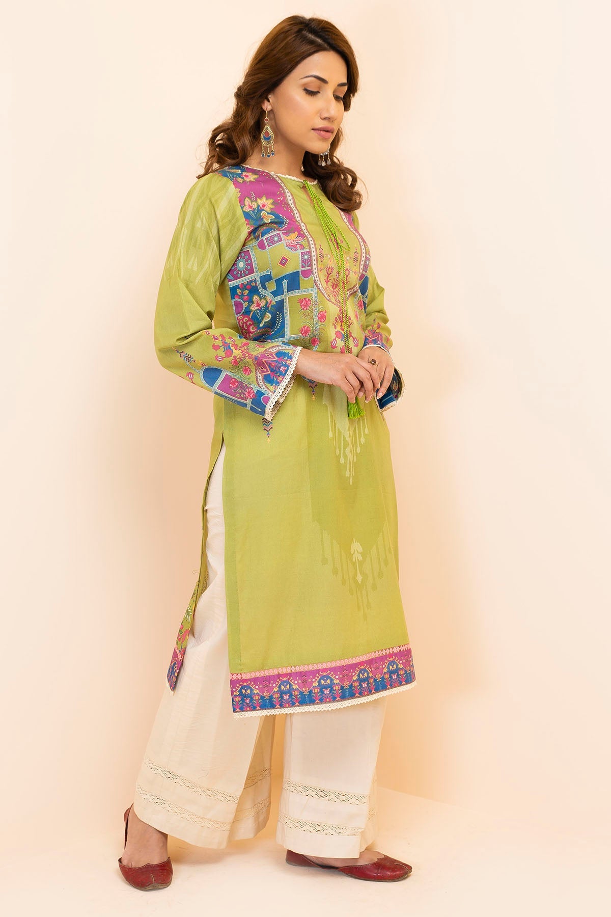 2855-GRASS DIGITAL PRINTED LAWN STITCHED