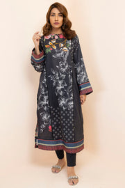 2863-BLACK-GARDEN DIGITAL PRINTED LAWN STITCHED