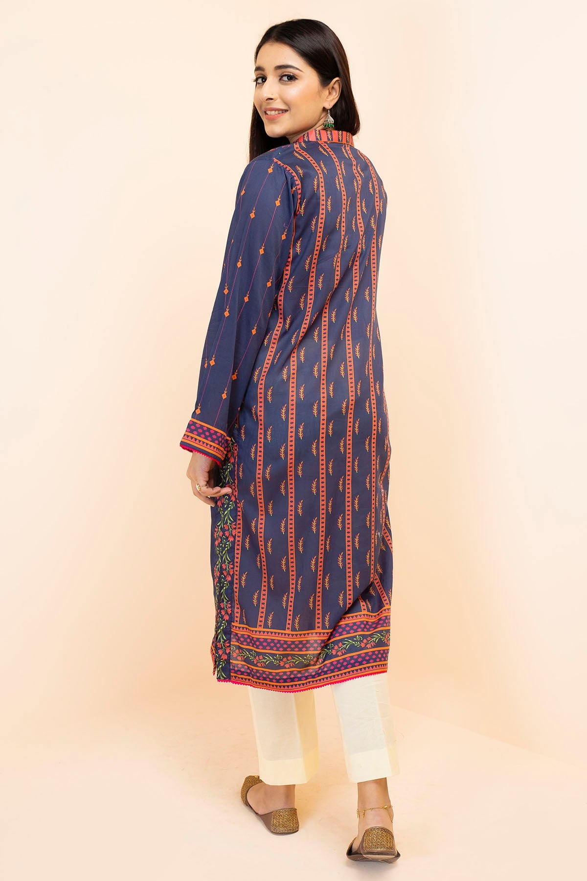 2867-CHARM-BLUE DIGITAL PRINTED LAWN STITCHED