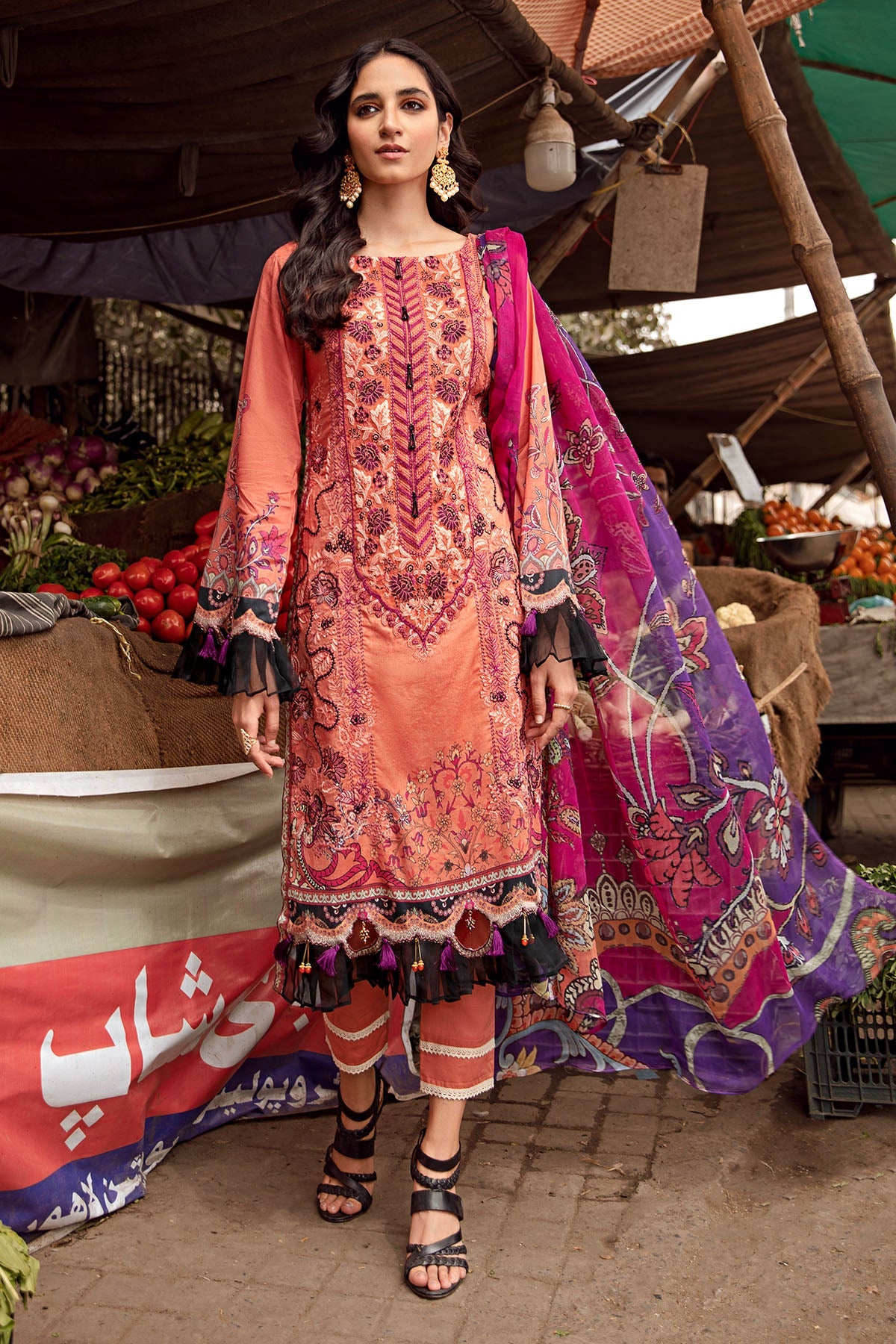 2872-SIENNA DIGITAL PRINTED LAWN UNSTITCHED