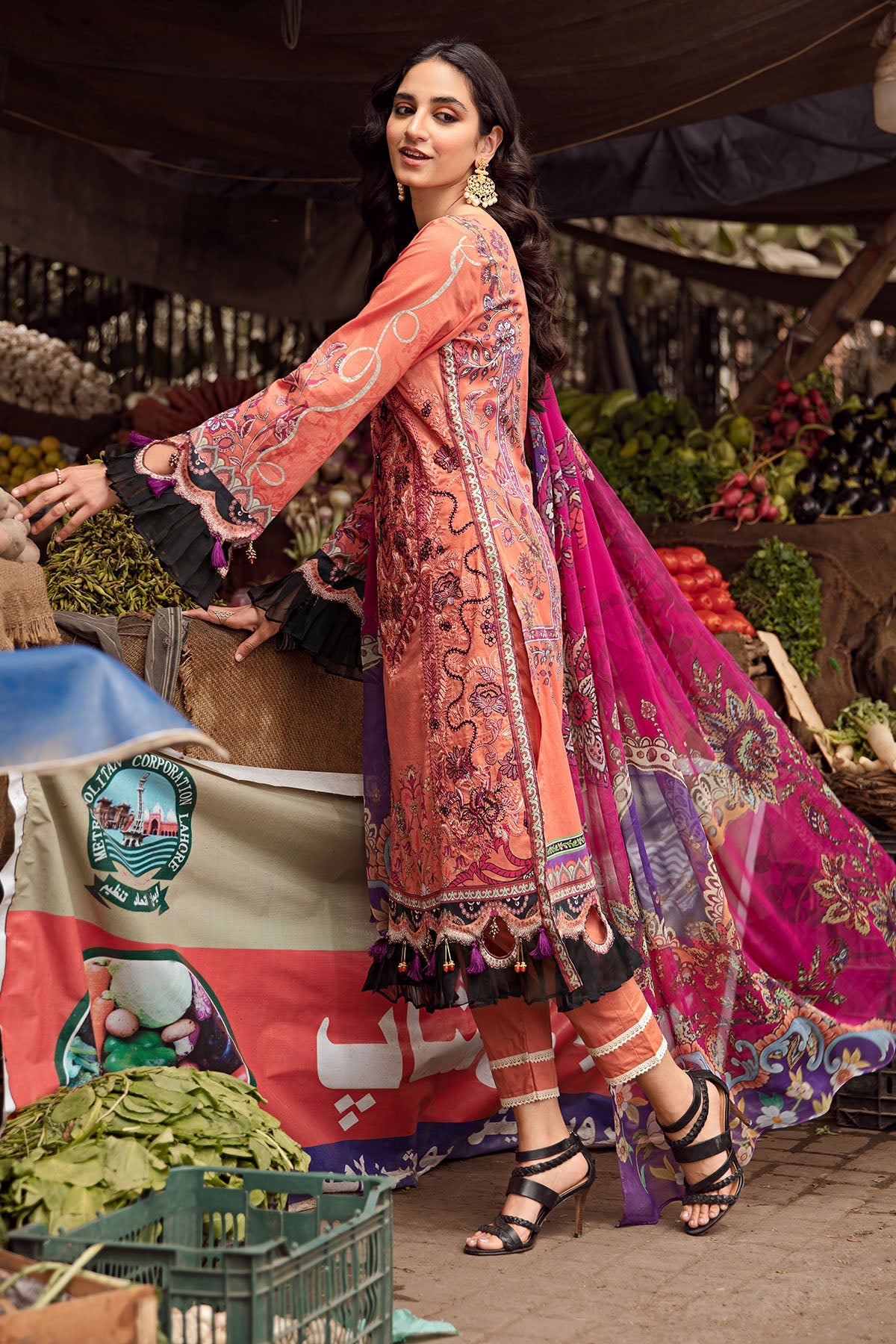 2872-SIENNA DIGITAL PRINTED LAWN UNSTITCHED