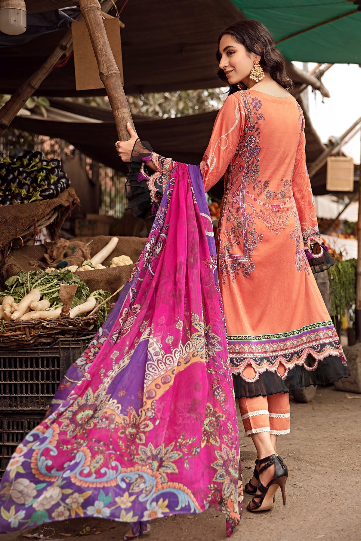 2872-SIENNA DIGITAL PRINTED LAWN UNSTITCHED