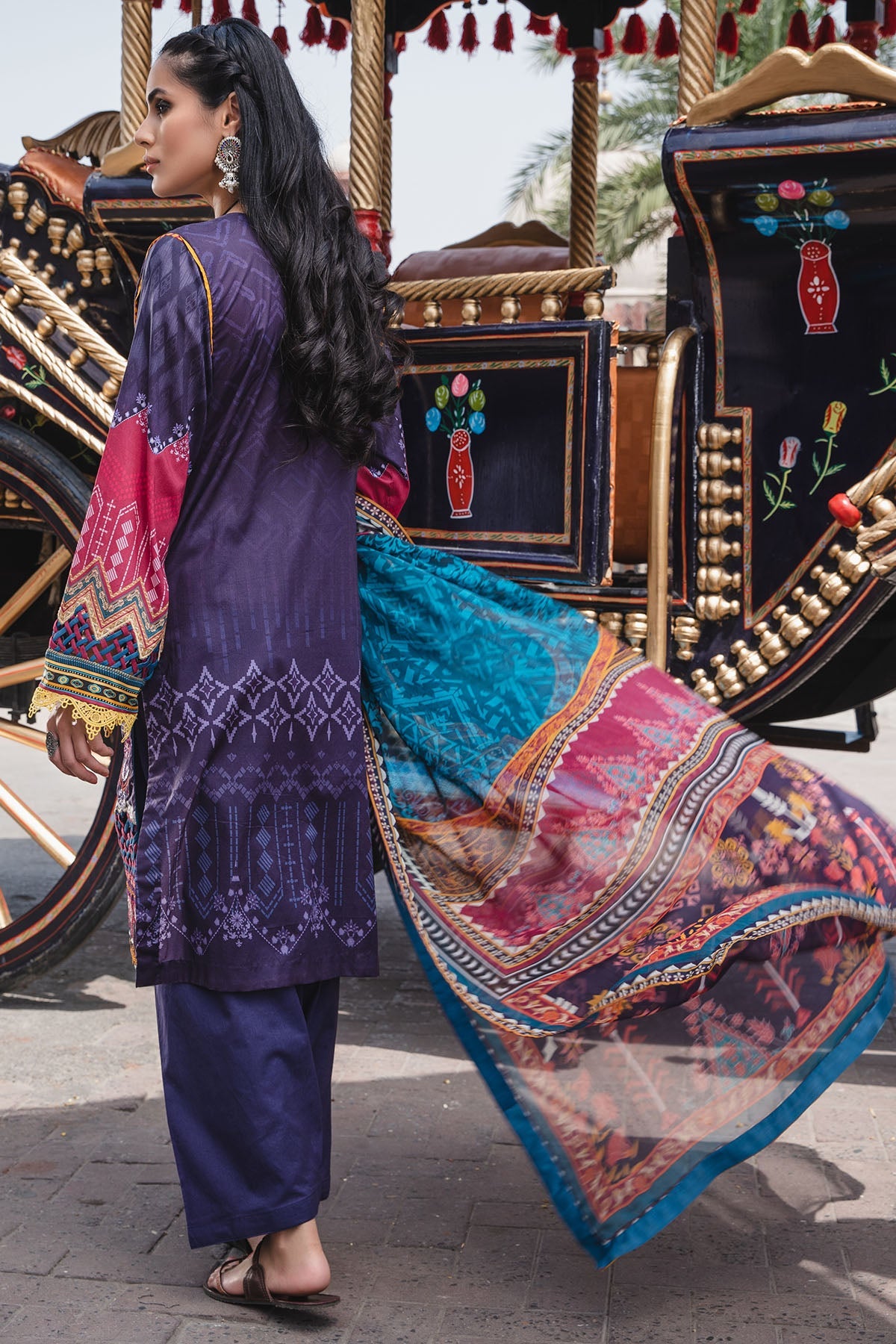 2932-RUSSIAN-TRIBAL DIGITAL PRINTED LAWN UNSTITCHED
