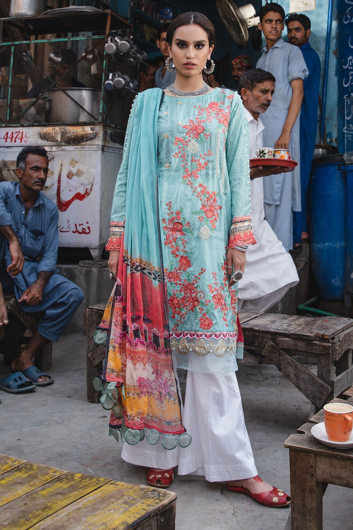 2936-CRISP-BLUE DIGITAL PRINTED LAWN UNSTITCHED