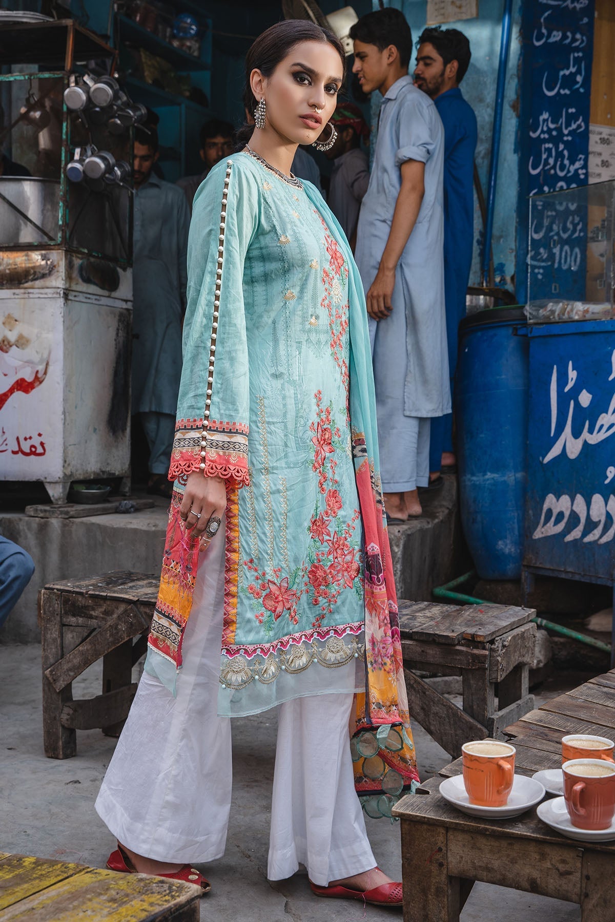 2936-CRISP-BLUE DIGITAL PRINTED LAWN UNSTITCHED