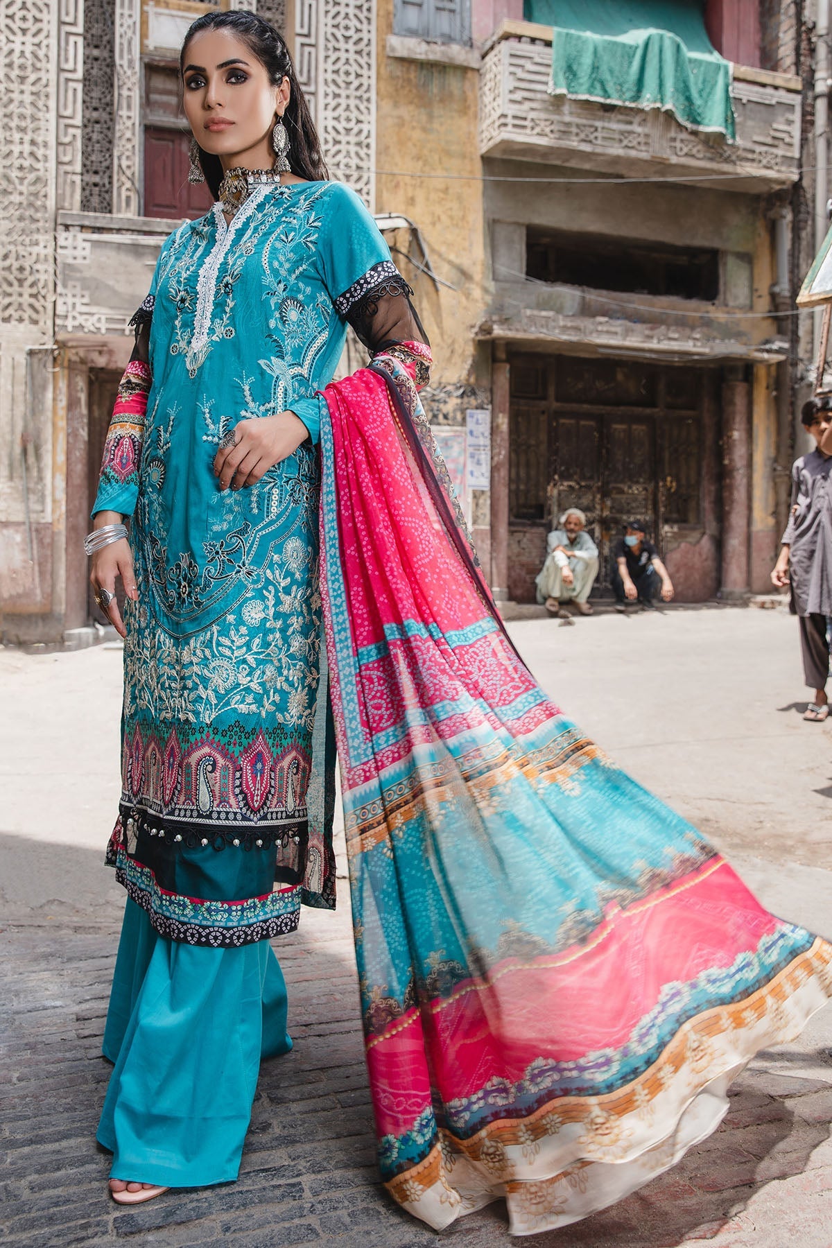 2939-BLUE-DEN DIGITAL PRINTED LAWN UNSTITCHED