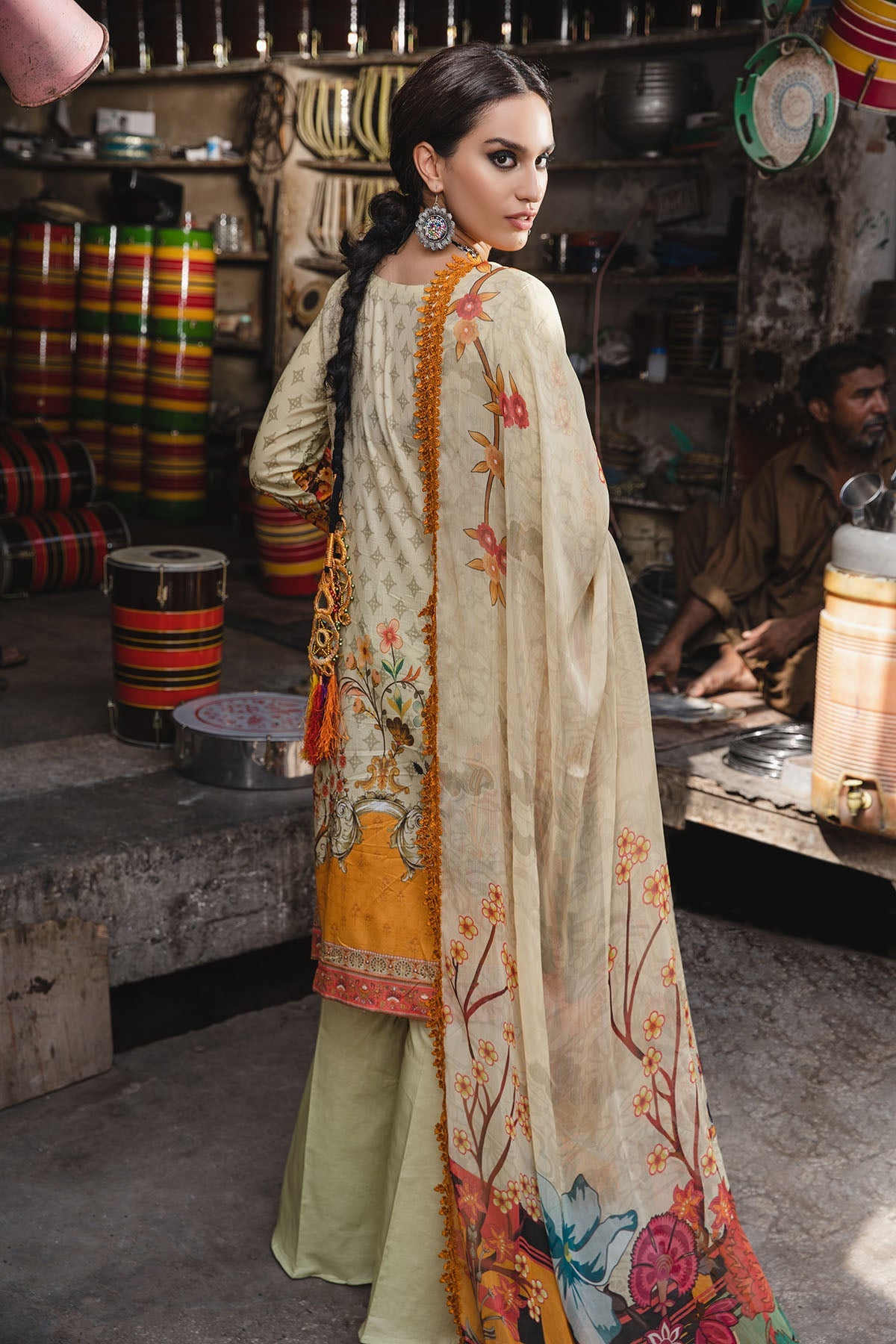 2941-MARI-GOLD DIGITAL PRINTED LAWN UNSTITCHED