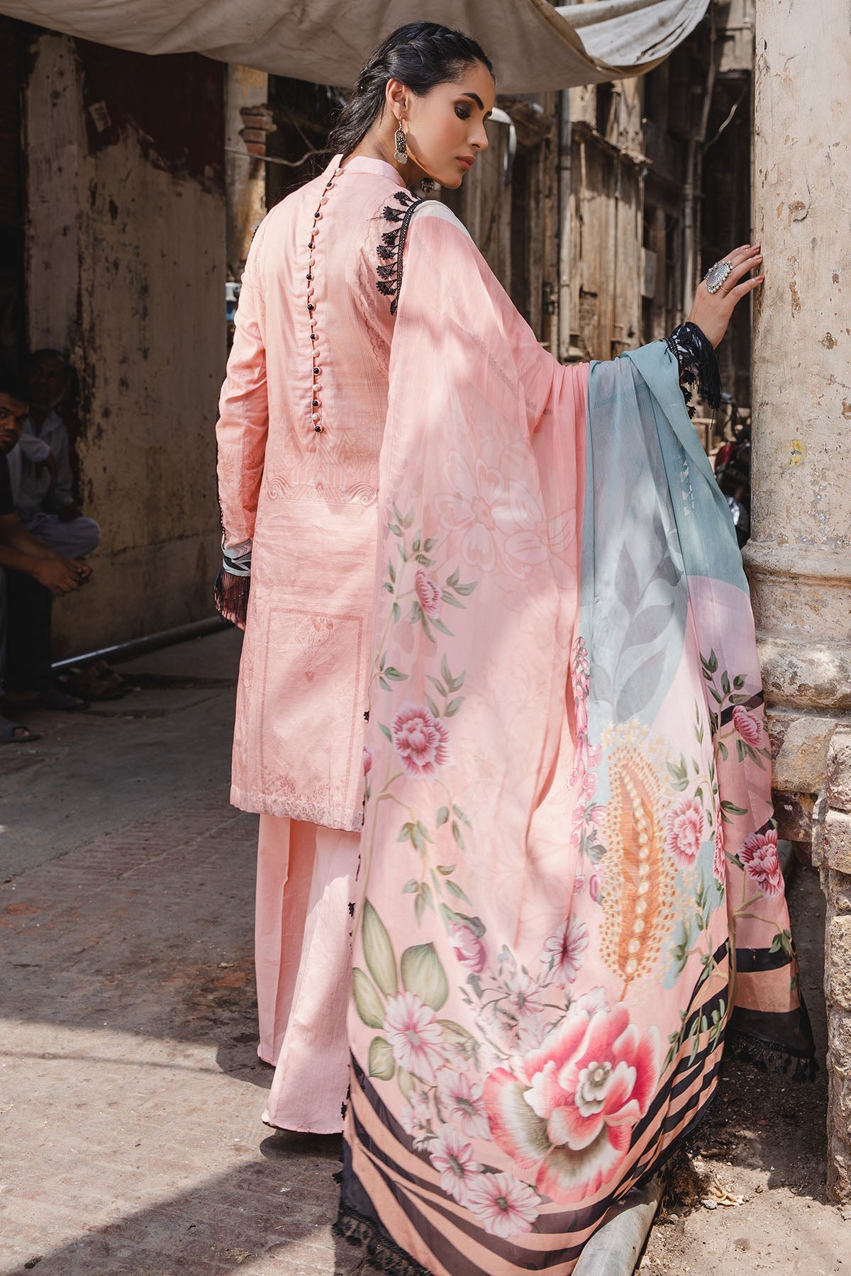2944-PEACH-FAIRY DIGITAL PRINTED LAWN UNSTITCHED