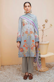 2952-HAZY-BLUE DIGITAL PRINTED LAWN UNSTITCHED