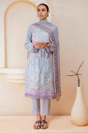 2954-AZURE-LILAC DIGITAL PRINTED LAWN UNSTITCHED