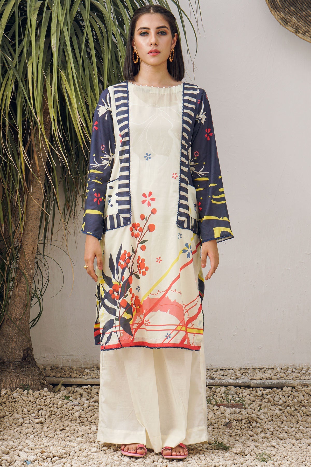 2967-DARK-OCEAN DIGITAL PRINTED LAWN UNSTITCHED
