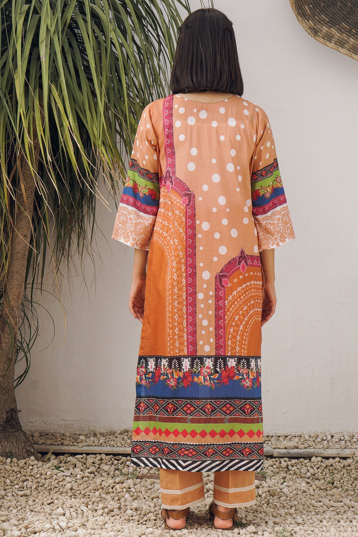 2969-POLKA-DOT DIGITAL PRINTED LAWN UNSTITCHED