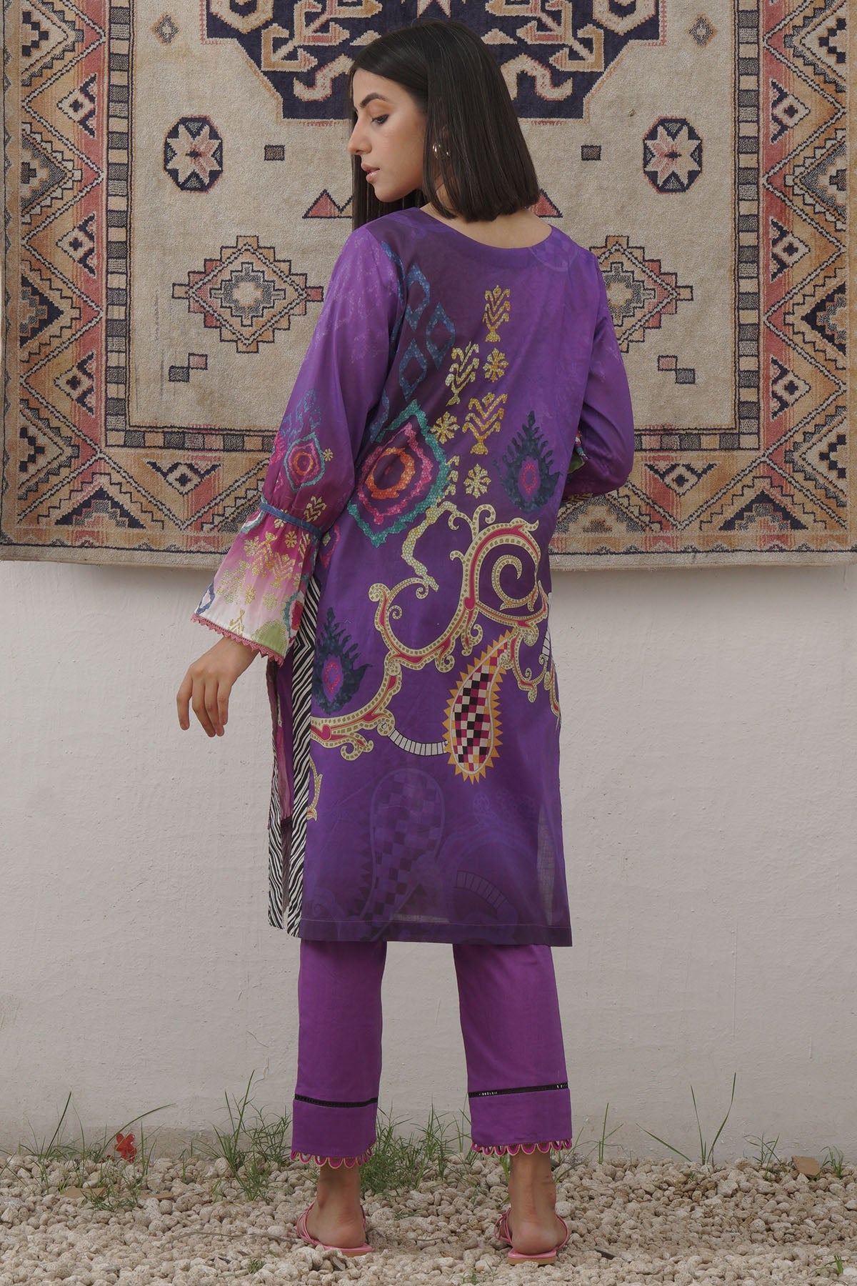 2972-PURPLE-FRINGES DIGITAL PRINTED LAWN UNSTITCHED