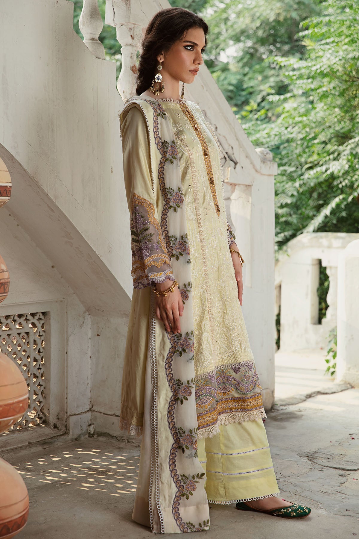 3020-FALAK- A EMBROIDERED COTTON SATIN UNSTITCHED