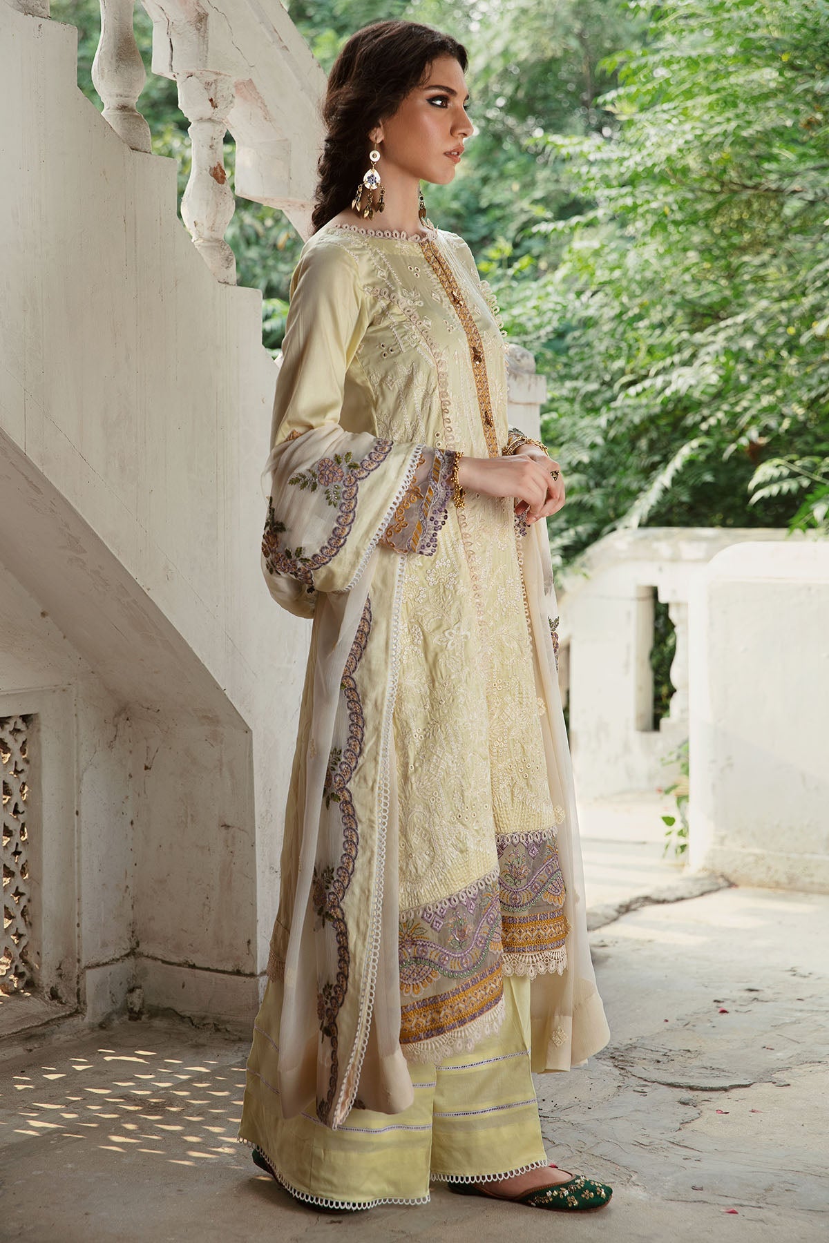 3020-FALAK- A EMBROIDERED COTTON SATIN UNSTITCHED