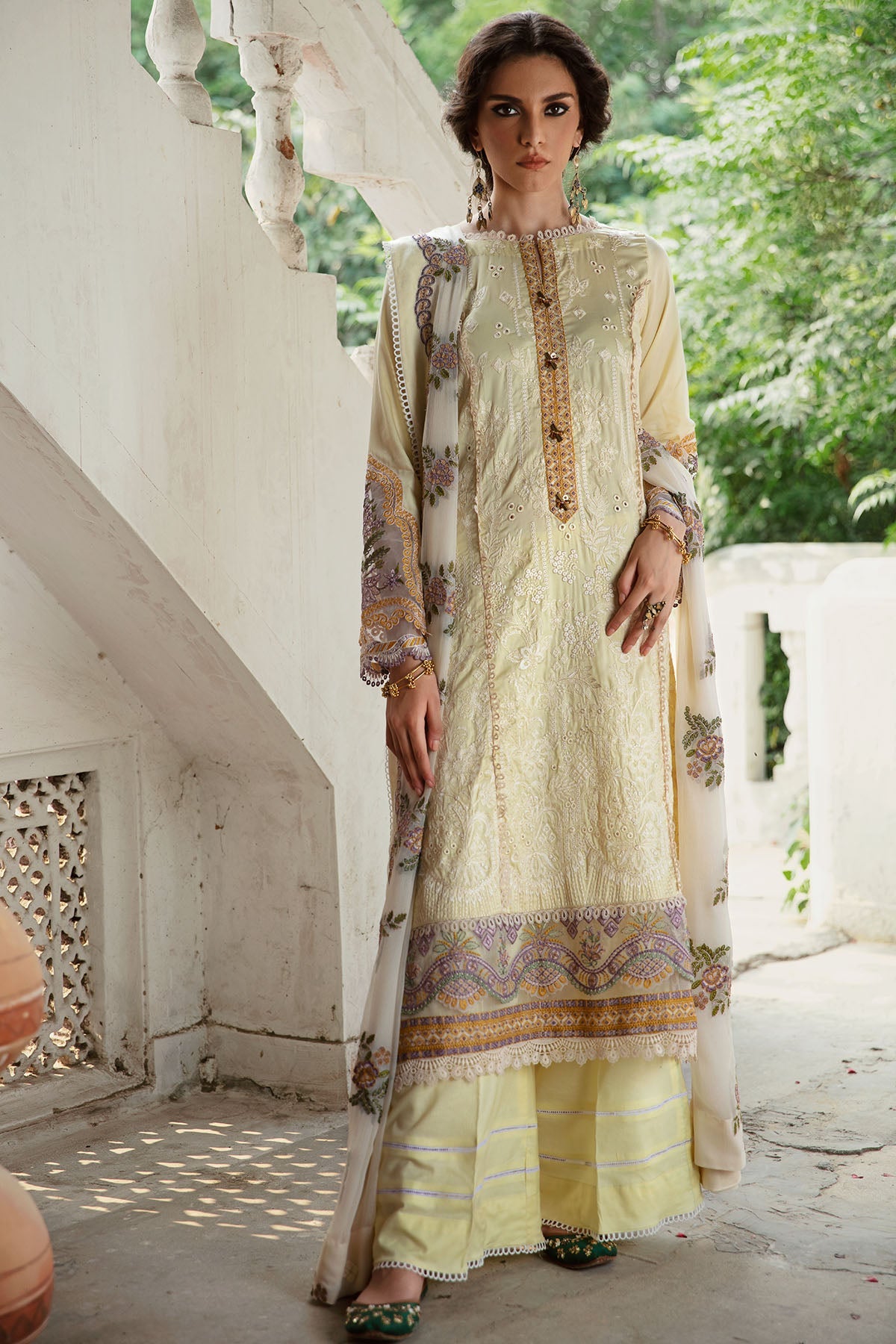 3020-FALAK- A EMBROIDERED COTTON SATIN UNSTITCHED