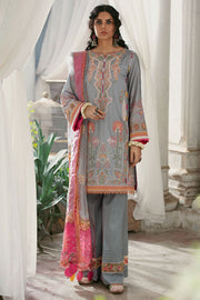 3023-NAAZ- B EMBROIDERED COTTON SATIN UNSTITCHED