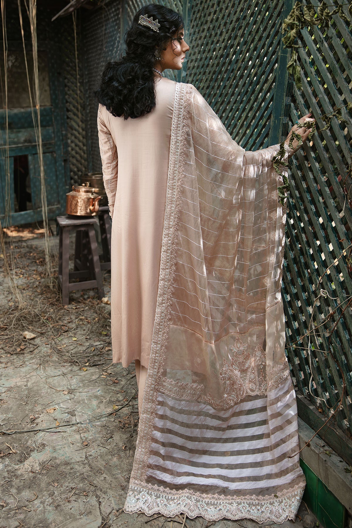 3024-ZAHRI- A EMBROIDERED COTTON SATIN UNSTITCHED