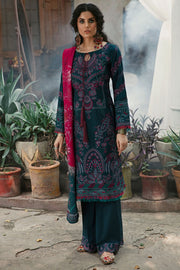 3025-MAHGOL- A EMBROIDERED COTTON SATIN UNSTITCHED