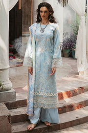 3025-MAHGOL- B EMBROIDERED COTTON SATIN UNSTITCHED
