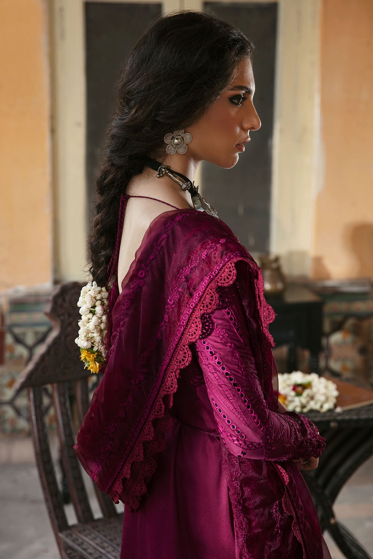 3027-MAHROZ- A EMBROIDERED COTTON SATIN UNSTITCHED
