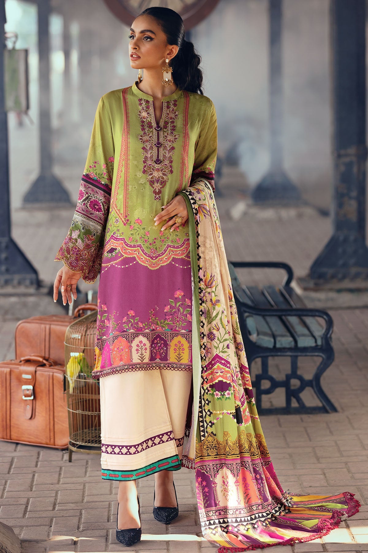3070-CORRINE DIGITAL PRINTED LINEN UNSTITCHED