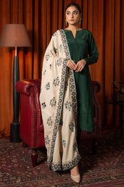 3094-IRIS EMBROIDERED PASHMINA BLEND SHAWL UNSTITCHED