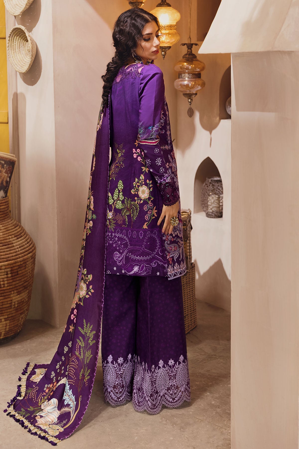 3102-GULYA DIGITAL PRINTED EMBROIDERED LINEN UNSTITCHED