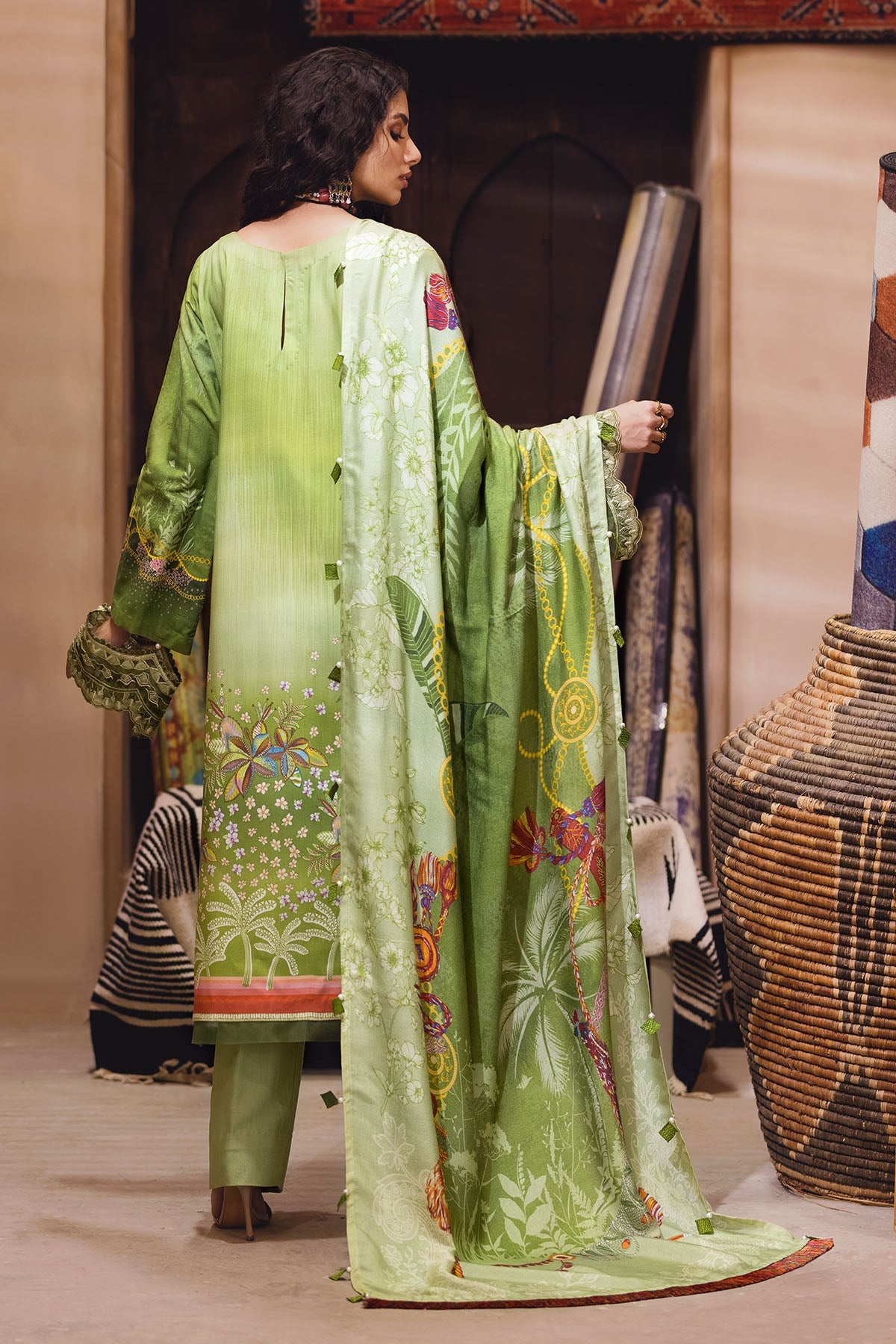 3103-ESIN DIGITAL PRINTED EMBROIDERED LINEN UNSTITCHED